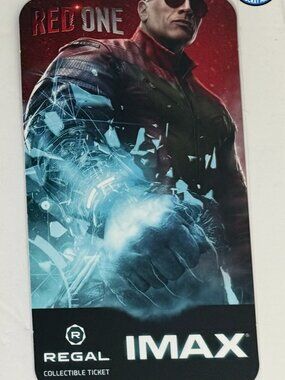 Red One Regal IMAX Collectible Ticket